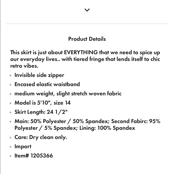 NWT Eloquii fringe pencil skirt - Picture 5 of 6